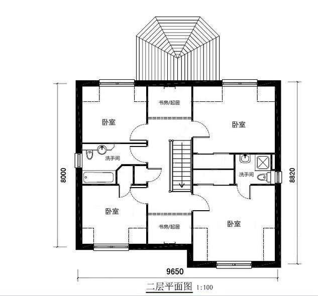 帶雙車庫(kù)的農(nóng)村自建二層別墅設(shè)計(jì)圖，寬敞實(shí)用，真不錯(cuò)！