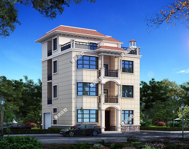 兩款造價40萬以內的四層別墅設計圖，兩款都雍容華貴，但又獨有千秋！