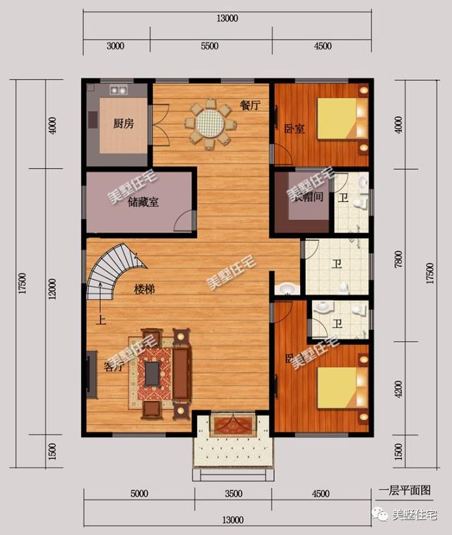 五款經典一層別墅設計圖，帶院子，獨門獨院、安逸休閑，你一定會非常喜歡！