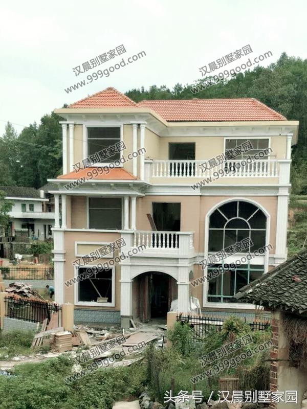 10.8X12米三層別墅設計圖，精致典雅，經濟實用，造價30萬。