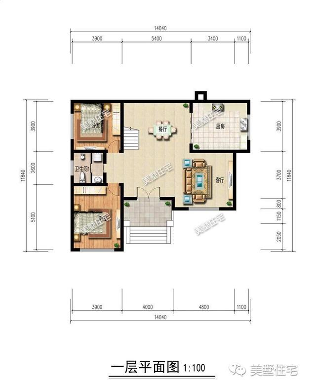 14X11米三層歐式別墅設計圖，主體造價約24-31萬，這樣簡單的三層別墅你們喜歡嗎？