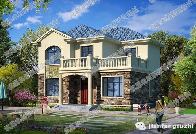 11x9米二層別墅設計圖，帶堂屋，既好看又實用，造價20萬。