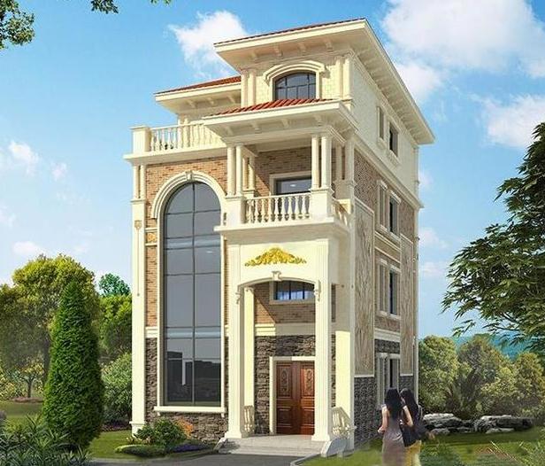 三棟8X12米四層農村小戶型設計圖，適合家里人口多的居住，比城里別墅還好看！