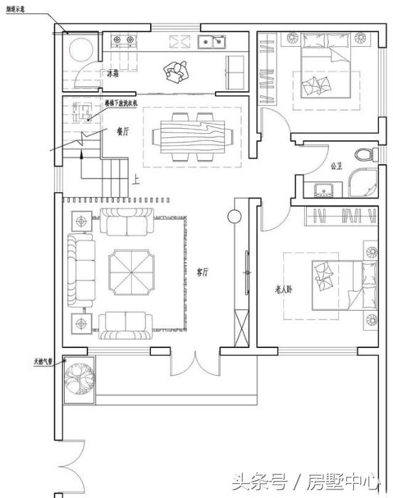 二層中式別墅設(shè)計圖，菜園陽光房應(yīng)有盡有，造價27萬，給父母養(yǎng)老必選的一套。