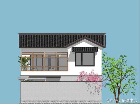 二層中式別墅設(shè)計圖，菜園陽光房應(yīng)有盡有，造價27萬，給父母養(yǎng)老必選的一套。