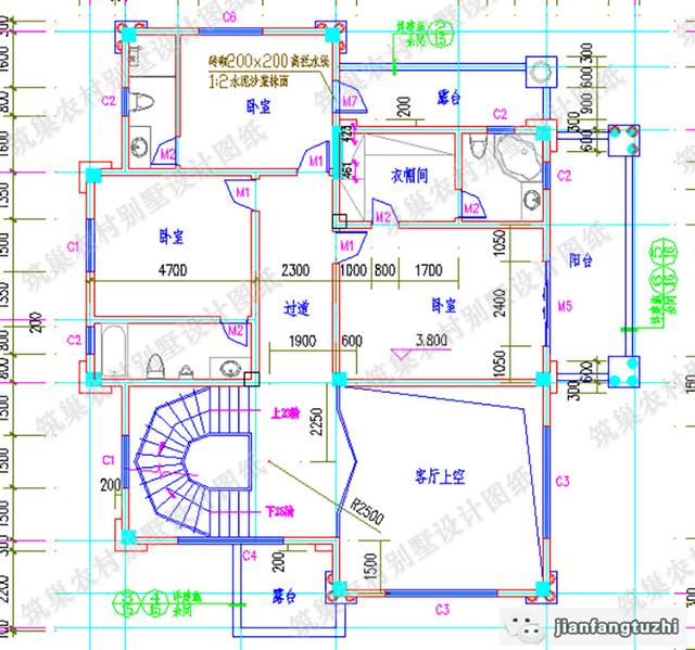 16×18米三層農村別墅設計圖，帶挑空客廳，高端大氣，造價50萬。