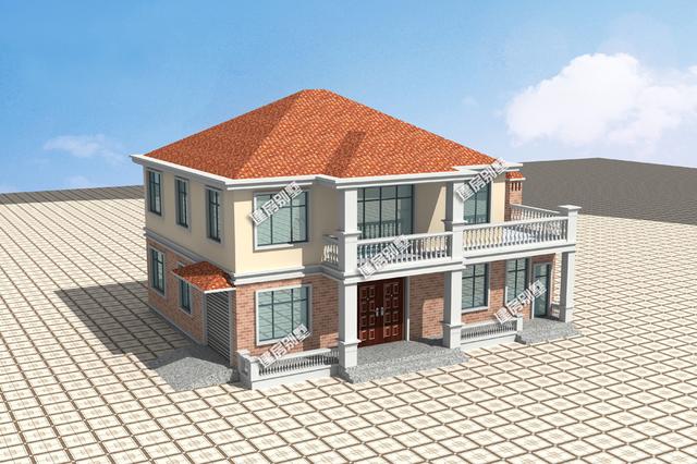 15.24x13.04米二層別墅設計圖，帶特大堂屋+獨立佛堂+土灶廚房，布局合理實用。