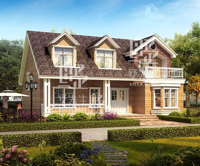 占地134平的田園風(fēng)一層別墅設(shè)計圖，帶閣樓，造價23萬以內(nèi)。