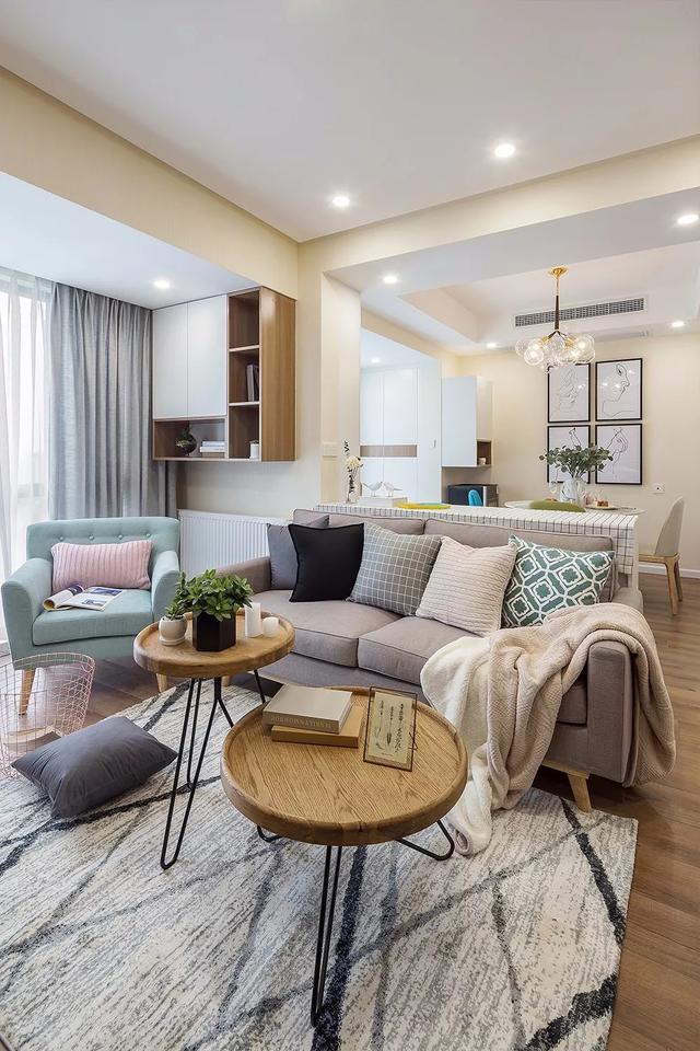 北歐風裝修56平單身公寓，溫馨浪漫。