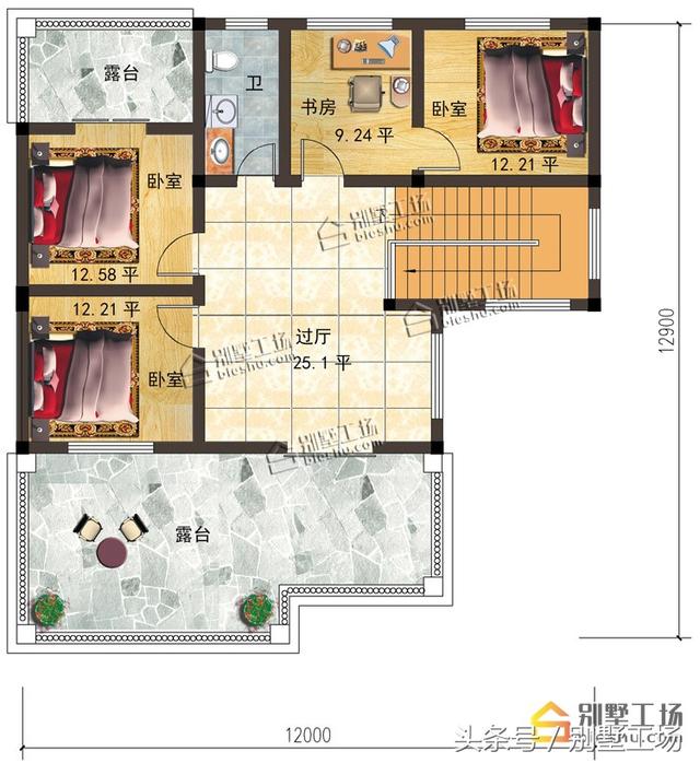 兩款造價35萬三層農(nóng)村別墅設(shè)計圖，帶挑空客廳+車庫，你不打算來一套嗎？