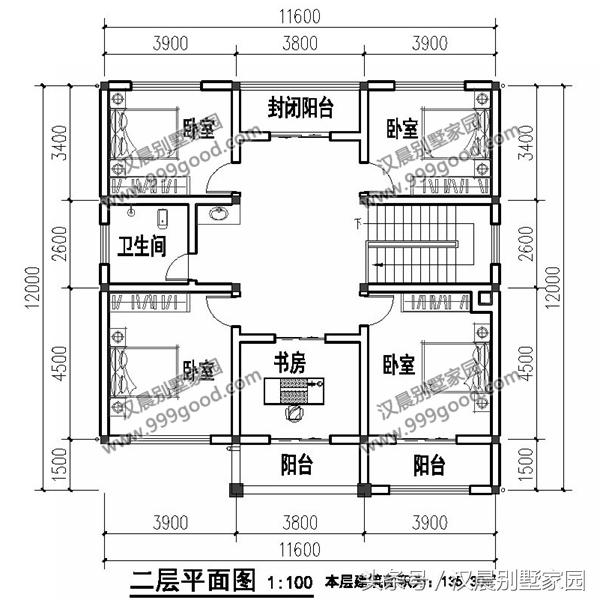 二層平頂小別墅設(shè)計圖，帶土灶+現(xiàn)代雙廚房，最適合偏冷的農(nóng)村地區(qū)自建。