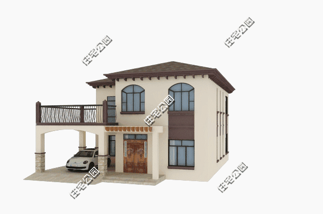 占地132平方米的農村二層別墅設計圖，經典大氣。