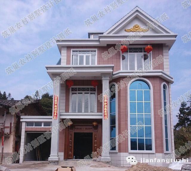 13×15米三層歐式別墅設計圖，戶型獨特漂亮而精致，造價35萬。