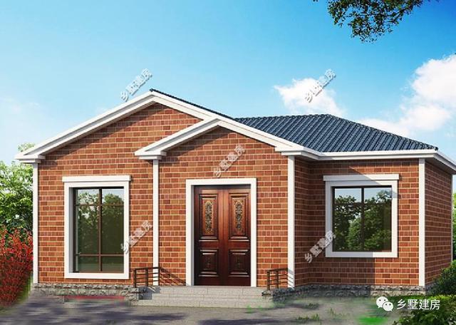 三棟一層別墅設計圖，僅僅需要10萬元就能建成，美觀又經濟，養老房的最佳選擇！