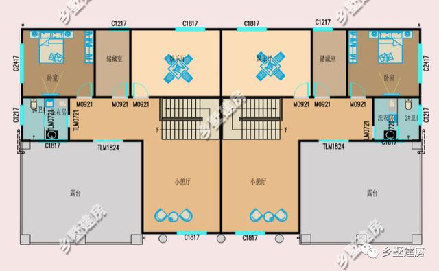 兩棟三層兄弟雙拼別墅設(shè)計(jì)圖，不僅高端大氣關(guān)鍵還省錢。