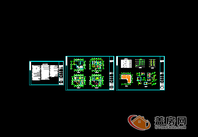 15x14三層半農村別墅設計圖，帶地下室，漂亮大方。