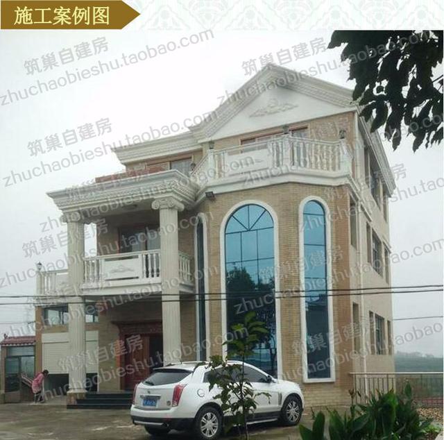 13×15米三層豪華歐式別墅設計圖，帶挑空客廳，時尚大氣，造價35萬。