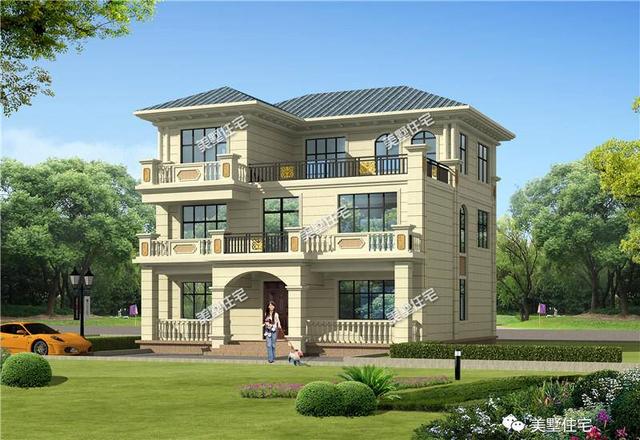 9室2廳三層歐式別墅自建房，美觀實用，經典歐式別墅