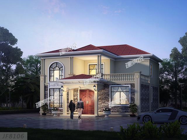 12x13米經(jīng)典二層別墅設(shè)計圖，外型精美，室內(nèi)布局也很贊，家家戶戶都能建。