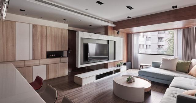 60平新房裝修，尤其是電視墻吸眼，當隔斷用。