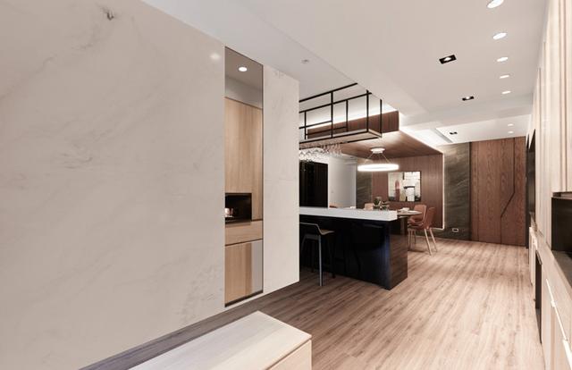 60平新房裝修，尤其是電視墻吸眼，當隔斷用。