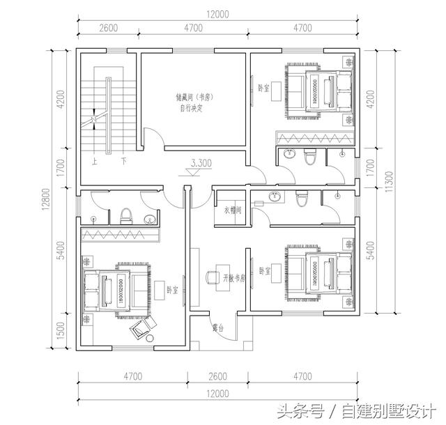 適合農村修建的簡歐風格三層別墅設計圖，雙餐廳設計適合大家庭