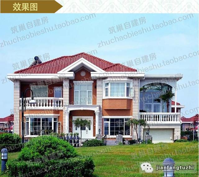 30萬以內(nèi)帶陽光花房二層房屋設計施工圖，為住戶營造一個舒適溫馨的生活環(huán)境