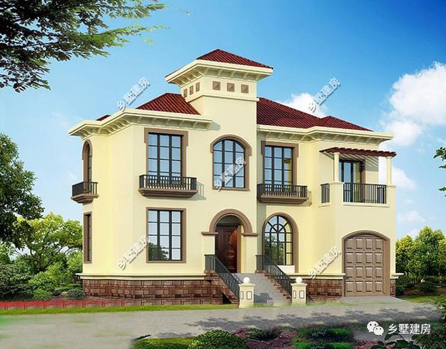 優秀的農村自建別墅設計圖，造價實惠，自帶車庫，絕對實用