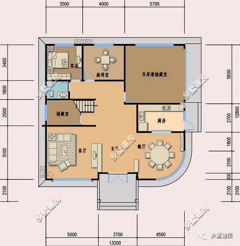 給大家介紹的兩款自建房別墅設計圖，價格上相差一倍，風格上、色彩上也不盡相同