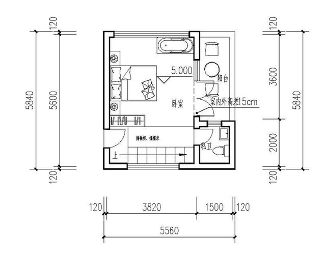 占地130平米兩層半20萬農村自建房設計圖，設計新穎獨特