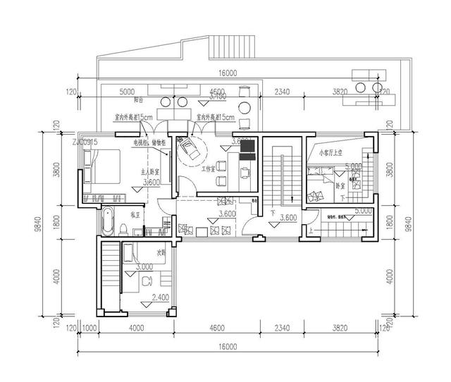 占地130平米兩層半20萬農村自建房設計圖，設計新穎獨特