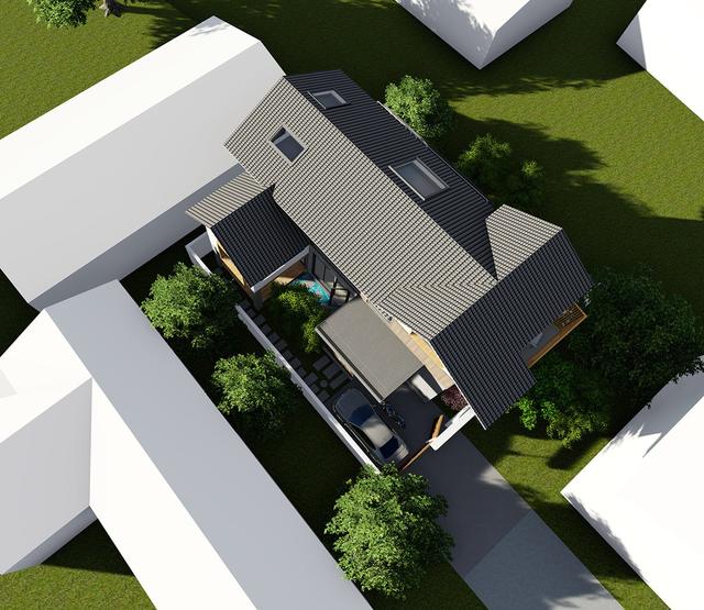 占地130平米兩層半20萬農村自建房設計圖，設計新穎獨特