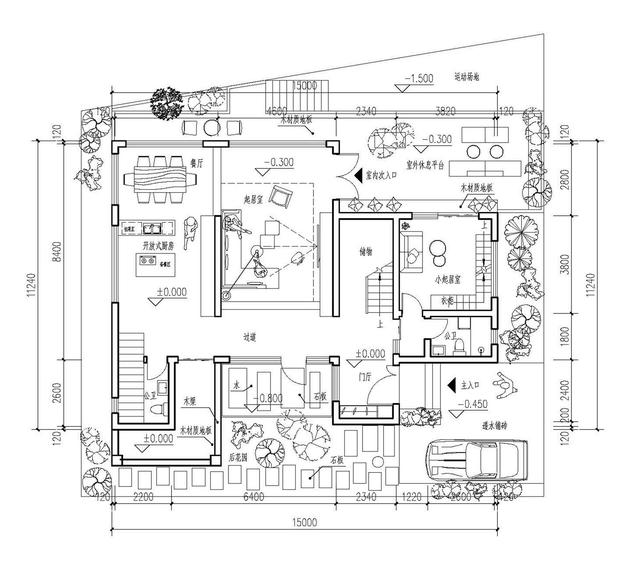 占地130平米兩層半20萬農村自建房設計圖，設計新穎獨特