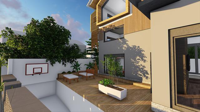 占地130平米兩層半20萬農村自建房設計圖，設計新穎獨特