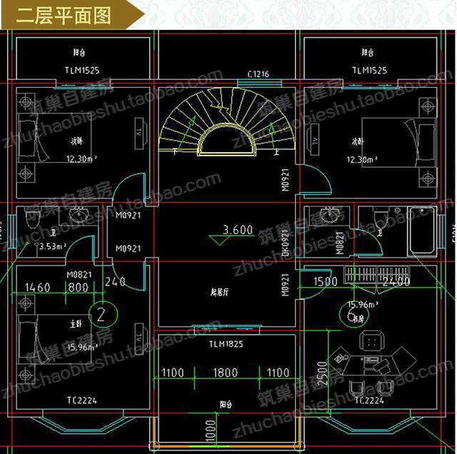 35萬多房間三層自建房設計圖12×10米，戶型設計大氣實用，適合農村大家庭建造