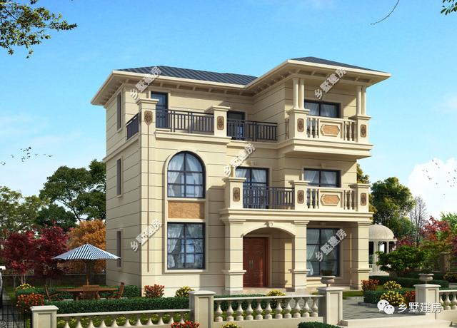 首選一層雙拼農村自建房別墅設計圖，造價只要10萬，一棟二戶，更節約面積和省錢