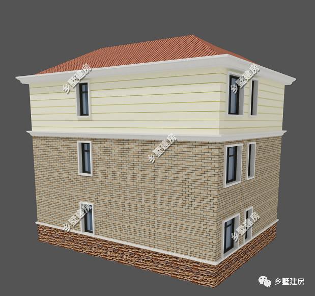 這棟別墅主要是以居住為準，開間12米，進深10米，自己住，住的舒適才好