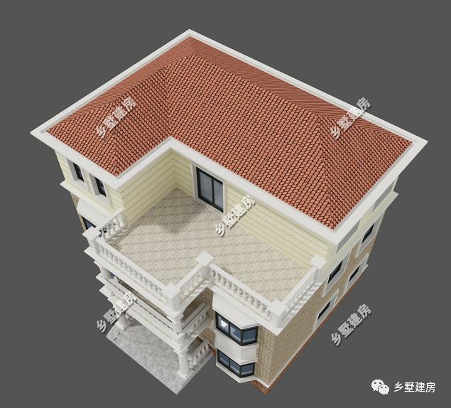 這棟別墅主要是以居住為準，開間12米，進深10米，自己住，住的舒適才好