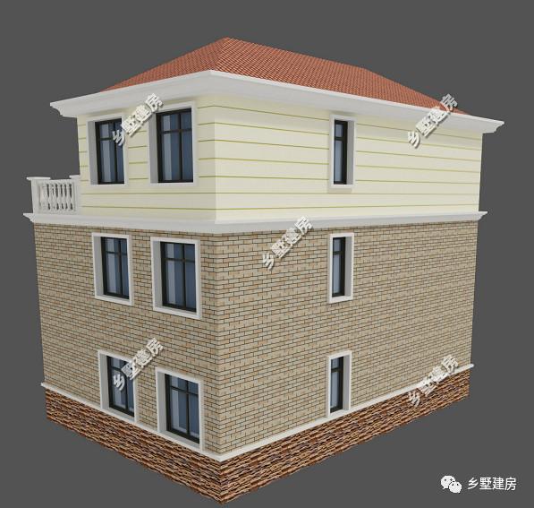 這棟別墅主要是以居住為準，開間12米，進深10米，自己住，住的舒適才好