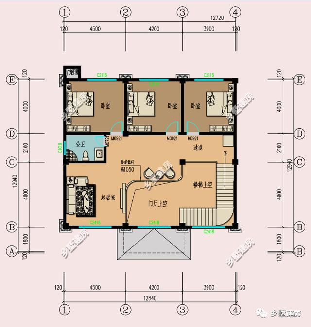 兩款精美的兩層別墅設計圖，每一處細節都非常注重品質