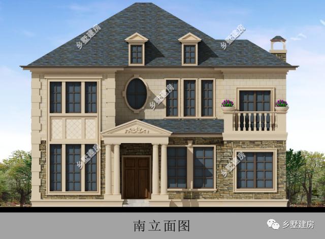 一棟古樸范十足的三層中式別墅設(shè)計圖，美出天際