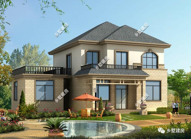 兩款別墅設(shè)計圖，一款時尚前衛(wèi)，一款清新自然，你喜歡哪款呢？