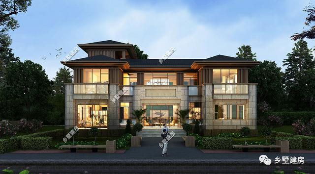 推薦一款農村自建房設計圖，外觀造型還是內部布局都非常大氣