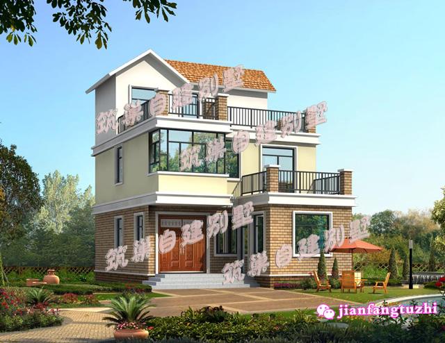 5款農村露臺花園別墅房屋設計效果圖平面圖，品質生活，從現在開始