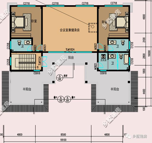 農(nóng)村三層別墅設(shè)計圖，18X16米，永不過時，經(jīng)典中的經(jīng)典