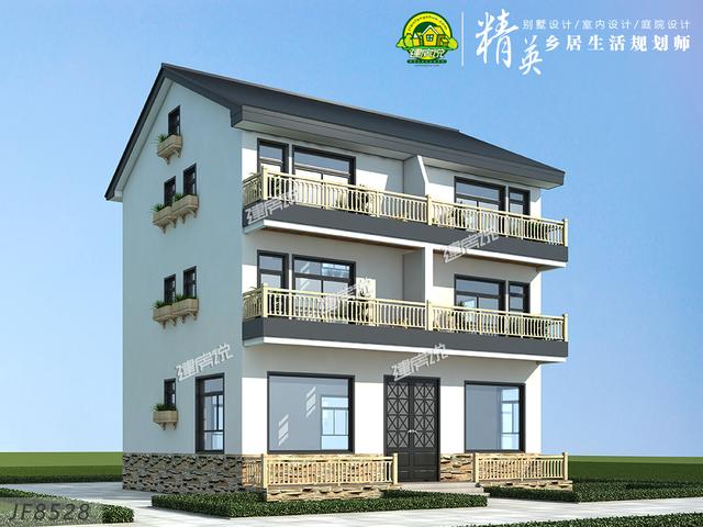 這款古色古香的現代別墅設計圖，非常有韻味