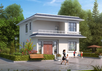 10萬(wàn)內(nèi)2層小洋樓設(shè)計(jì)圖，平屋頂，戶型設(shè)計(jì)合理