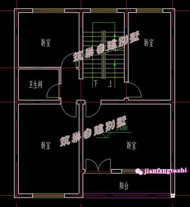 新農(nóng)村三層自建房全套設(shè)計(jì)圖，占地100平米