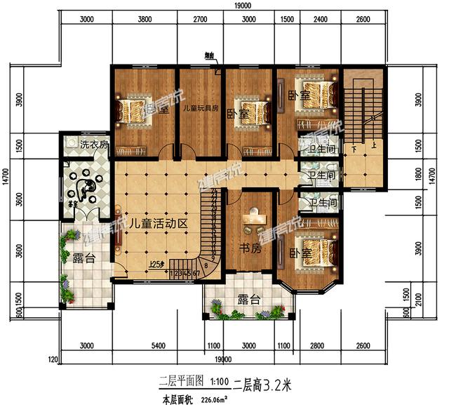 三層農(nóng)村自建房設(shè)計(jì)圖，外型精美，非常適合建在農(nóng)村