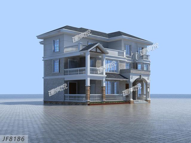 三層農(nóng)村自建房設(shè)計(jì)圖，外型精美，非常適合建在農(nóng)村